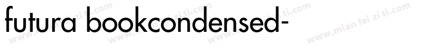 futura bookcondensed字体转换